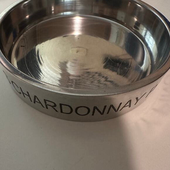 Bombay Wine COASTER Silver wine bottle holder prevent table spill French White - Picture 16 of 16